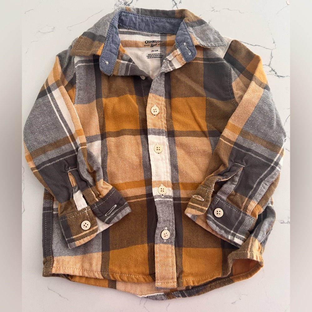 Oshkosh Plaid Flannel Shirt